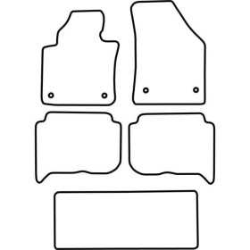 Tapis de voiture adaptés pour Volkswagen Touran 20072015 7Persons |...