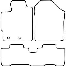 Tapis de voiture adaptés pour Toyota Verso S 2011 | AutoStyle | Tap...