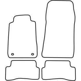 Tapis de voiture adaptés pour Mercedes CLK W208 19972002 | AutoStyl...