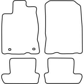 Tapis de voiture adaptés pour Honda CRZ 2010 | AutoStyle | Tapis de...