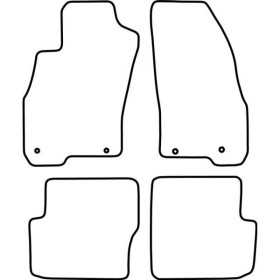 Tapis de voiture adaptés pour Fiat Punto Evo 5 portes 2014 | AutoSt...