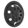 Jeu denjoliveurs de roue 4 pièces Utah 15 pouces noir brillant extr...