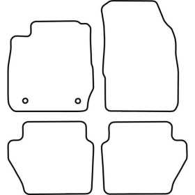 Tapis de voiture adaptés pour Ford Fiesta 20132017 | AutoStyle | Ta...