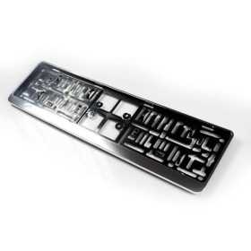 Support de plaque dimmatriculation en plastique Click 52x11cm Chrom...