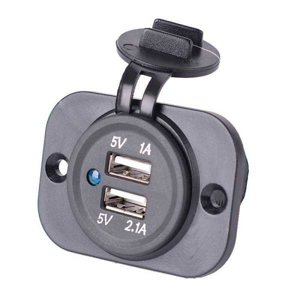 Adaptateur USB intégré 2xUSB 5V21A1AEntrée 12V24V