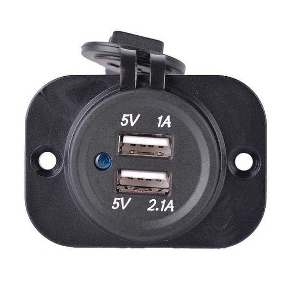 Adaptateur USB intégré 2xUSB 5V21A1AEntrée 12V24V | AutoStyle | Pri...