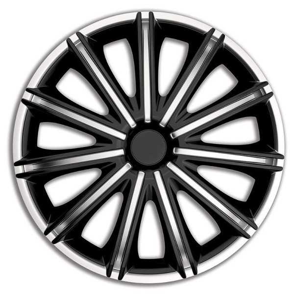Ensemble denjoliveurs de roue 4 pièces Nero 14 pouces ArgentNoir