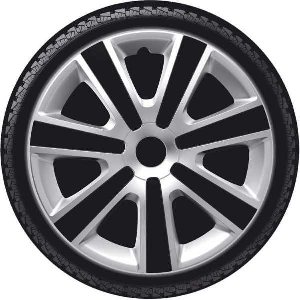 Jeu denjoliveurs 4 pièces VR 15 pouces argentnoir | AutoStyle | Enj...