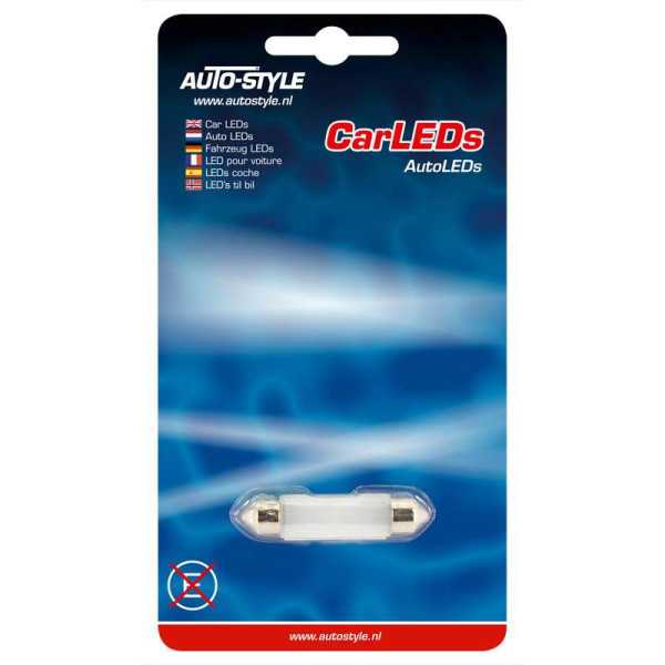 Lampe Festoon 3D SuperLED 12V1W Blanc 10x42mm par pièce 8000K | Aut...