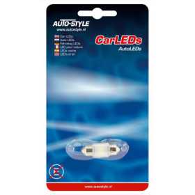Lampe Festoon 3D SuperLED 12V1W Blanc 10x31mm par pièce 8000K | Aut...