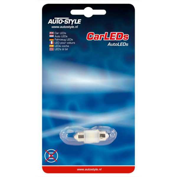 Lampe Festoon 3D SuperLED 12V1W Blanc 10x31mm par pièce 8000K | Aut...