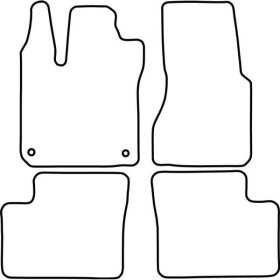 Tapis de voiture adaptés pour Smart ForTwo II 2007 | AutoStyle | Ta...