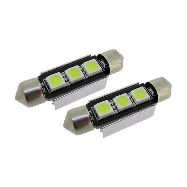 BudgetLED Canbus Festoon 39mm Blanc 3x5050SMD 2 pièces