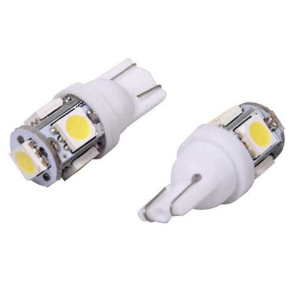 BudgetLED T10 Blanc 5x5050SMD 2 pièces