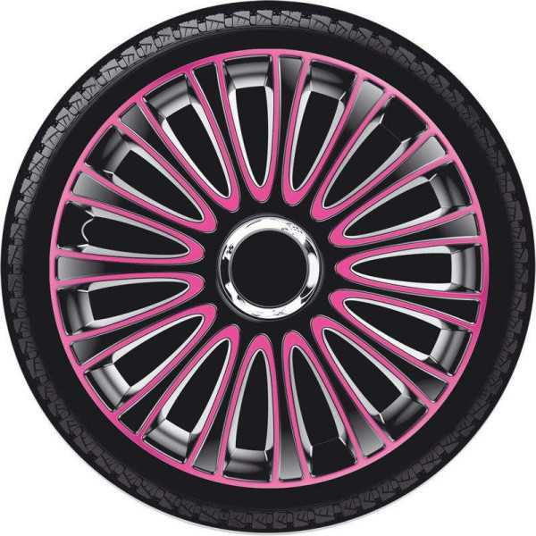 Jeu denjoliveurs 4 pièces LeMans 16 pouces noirrose | AutoStyle | E...