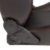 Siège sport Retro Cuir synthétique noir coutures rouges Dossier rég...