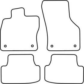 Tapis de voiture pour Volkswagen Golf VII 35 portes Variant 2012 in...