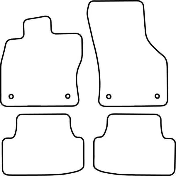 Tapis de voiture pour Volkswagen Golf VII 35 portes Variant 2012 in...