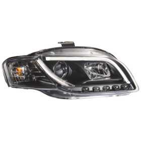 Jeu de phares avec DRL LightBar pour Audi A4 B7 20052008  Noir