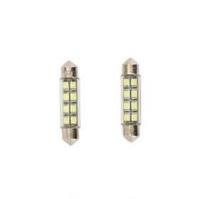 8Q LEDSMD Festoon Lampes Blanc 42x10mm Set de 2 pièces