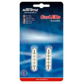 8Q LEDSMD Festoon Lampes Blanc 42x10mm Set de 2 pièces | AutoStyle ...