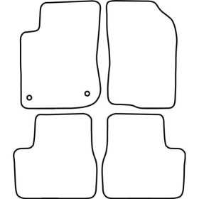 Tapis de voiture adaptés pour Peugeot 208 5 portes 20122019 | AutoS...