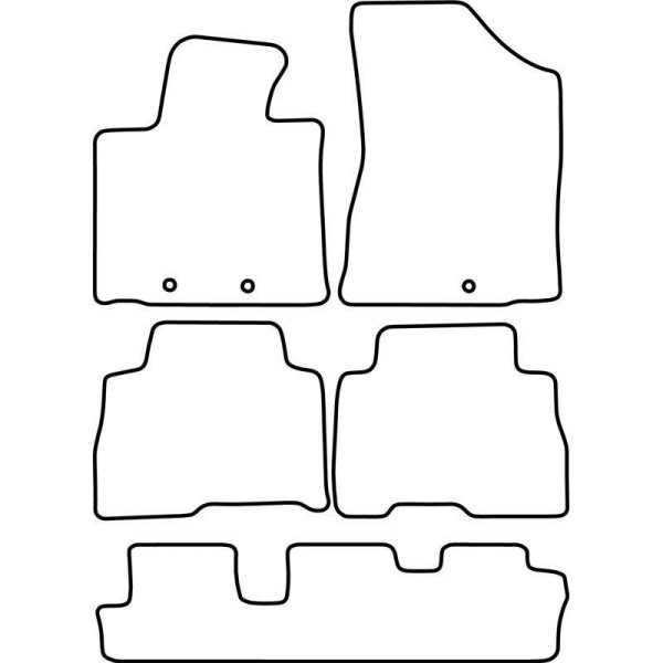 Tapis de voiture adaptés pour Kia Sorento 2013 7 personnes | AutoSt...