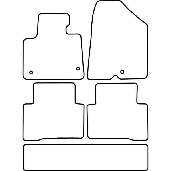 Tapis de voiture adaptés pour Hyundai Santa Fe 20132018 7 personnes...