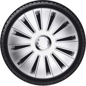 Ensemble denjoliveurs de roue 4 pièces Daytona Pro Bague argentchro...