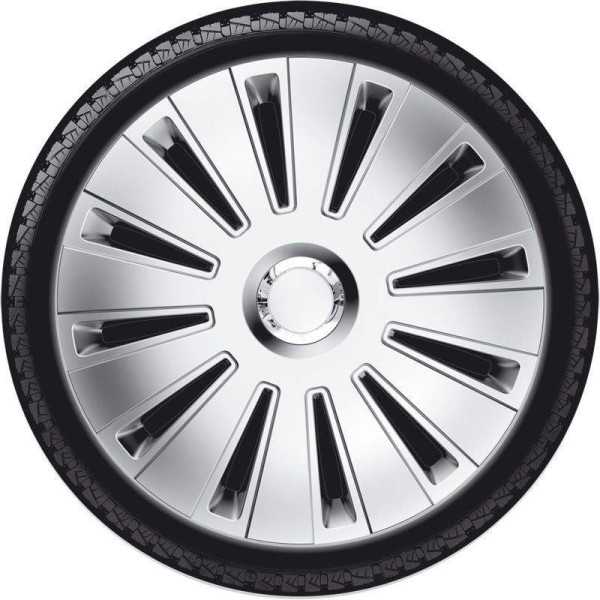 Ensemble denjoliveurs de roue 4 pièces Daytona Pro Bague argentchro...