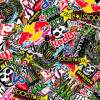 Stickerbomb Foil  Graffiti design 2  Rouleau 60x200cm  autocollant