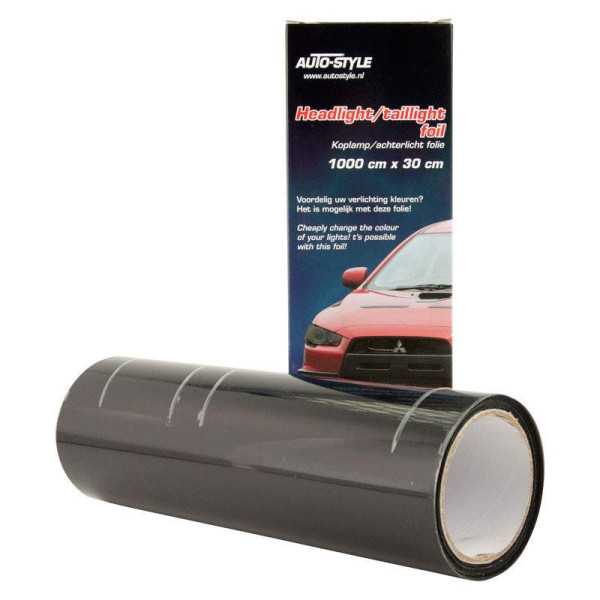 Feuille de pharefeu arrière Noir 1000x30 cm | AutoStyle | Film Déco...