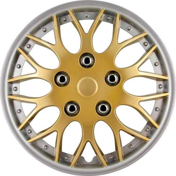 Ensemble denjoliveurs de roue 4 pièces Missouri 14" jante orargent