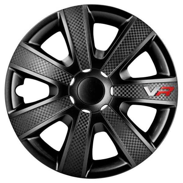 Jeu denjoliveurs 4 pièces VR 15 pouces noirlook carbonelogo