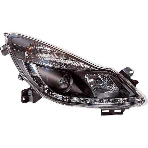Jeu de phares avec DRL pour Opel Corsa D 20062010  Noir