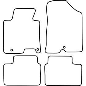 Tapis de voiture adaptés pour Kia Pro Ceed 20122018 | AutoStyle | T...