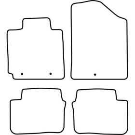 Tapis de voiture adaptés pour Hyundai Veloster 2011 | AutoStyle | T...