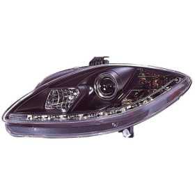 Jeu de phares avec DRL pour Seat LeonAlteaToledo 20052009  Noir