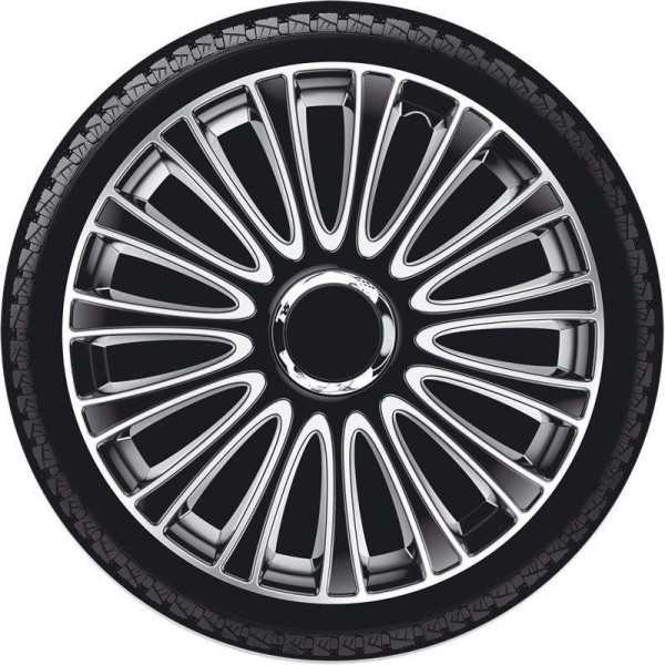 Jeu denjoliveurs 4 pièces LeMans 14 pouces noirargent | AutoStyle |...