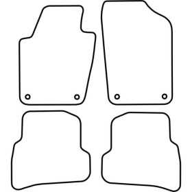 Tapis de voiture adaptés pour Volkswagen Polo 6R 6C 20092017 | Auto...