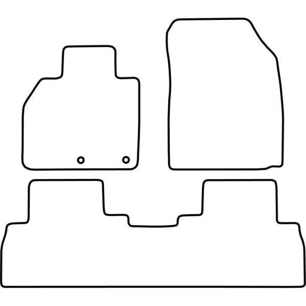 Tapis de voiture adaptés pour Renault Grand Scenic 2009 compartimen...