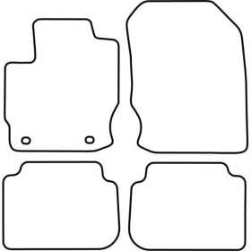 Tapis de voiture pour Mitsubishi Colt 2009 hors chauffage | AutoSty...