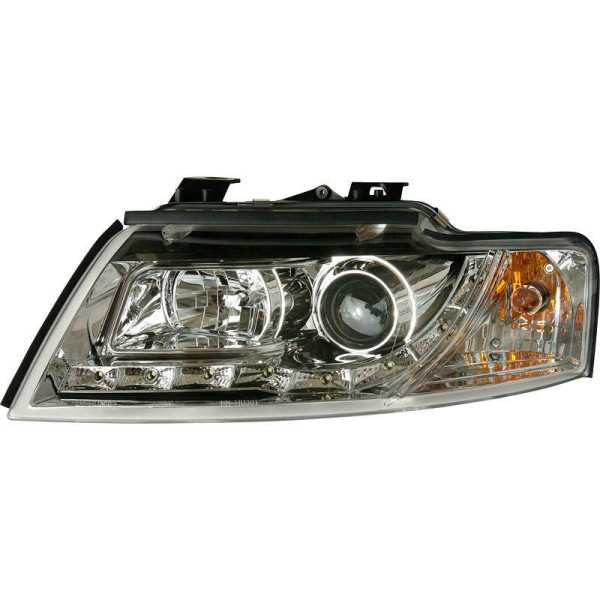 Jeu de Phares DRLLook pour Audi A4 B6 Cabrio 2002  Chrome