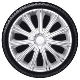 Ensemble denjoliveurs de roue 4 pièces Nero 13 pouces Argent | Auto...