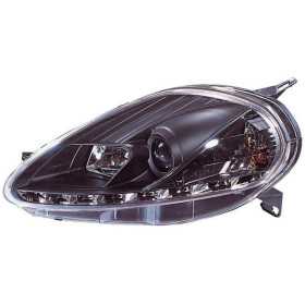Jeu de Phares DRLLook pour Fiat Grande Punto 2008  Noir