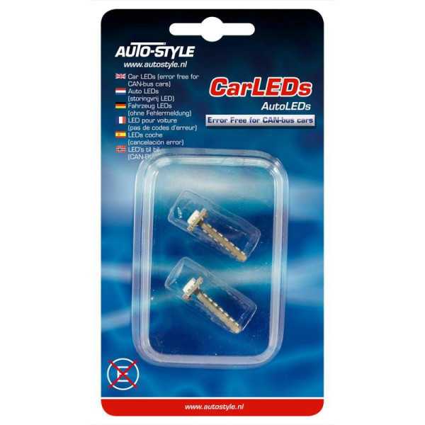 Ampoules LED T10 12V XenonOptic White lot de 2 pièces avec support ...