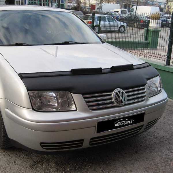 Cache pierre de capot pour Volkswagen Bora 19992005 noir | AutoStyl...