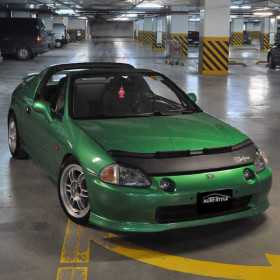 Cache pierre de capot pour Honda CRX Del Sol 19931997 noir | AutoSt...