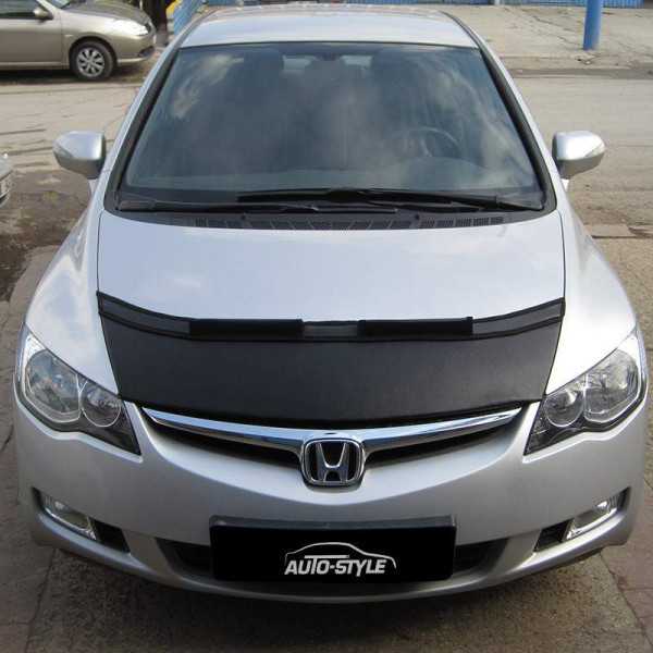 Cache cailloux de capot pour Honda Civic berline  hybride 20072008 noir