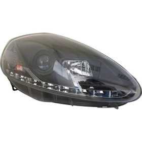 Jeu de Phares DRLLook pour Fiat Grande Punto 20052008  Noir